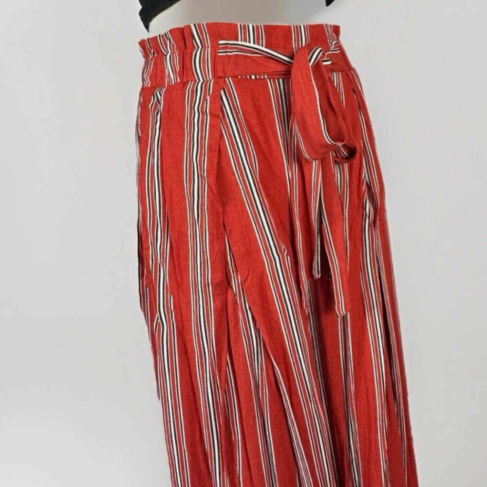(S) SIMPLEE AWESOME Vertical Striped High Waist Palazzo w/ Slit Leg - Picture 6 of 12
